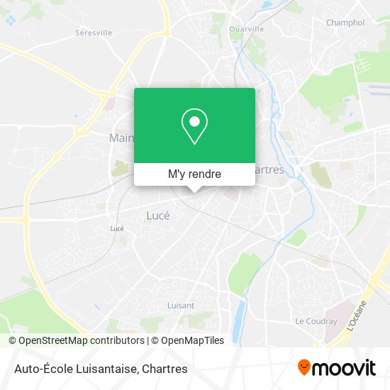 Auto-École Luisantaise plan