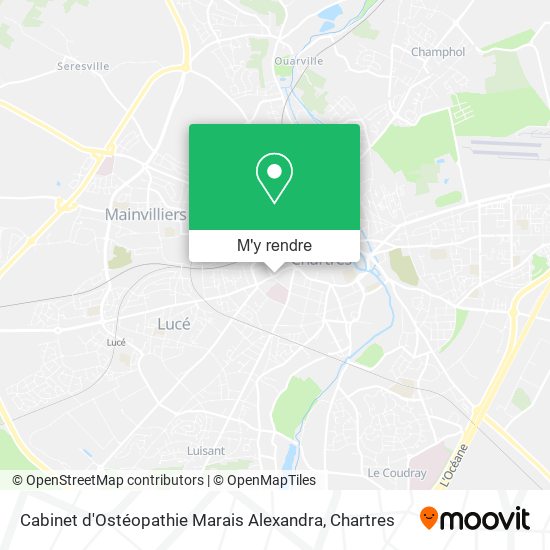 Cabinet d'Ostéopathie Marais Alexandra plan
