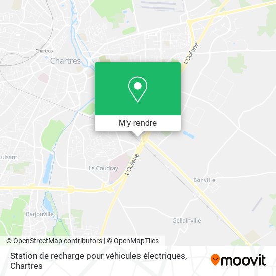 Station de recharge pour véhicules électriques plan