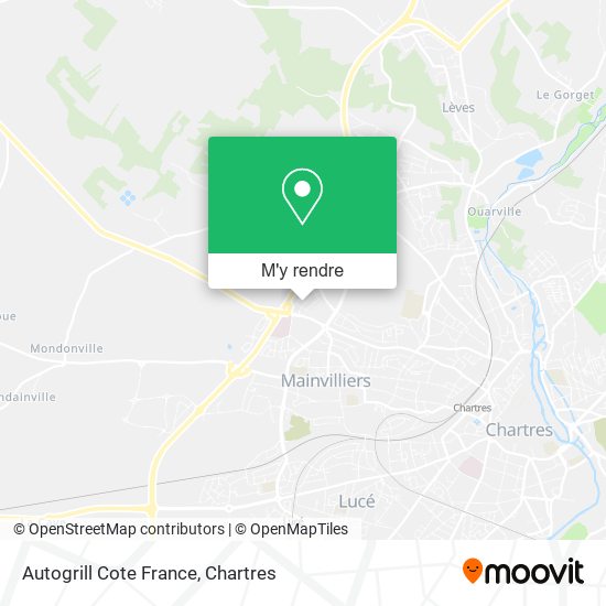 Autogrill Cote France plan