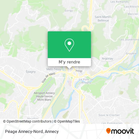 Péage Annecy-Nord plan