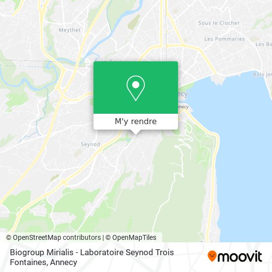 Biogroup Mirialis - Laboratoire Seynod Trois Fontaines plan