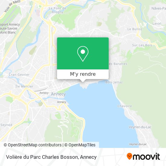 Volière du Parc Charles Bosson plan