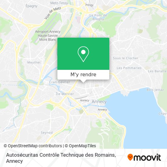 Autosécuritas Contrôle Technique des Romains plan