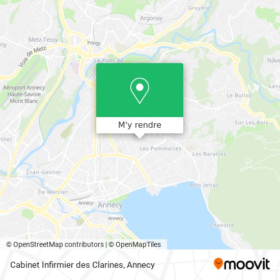 Cabinet Infirmier des Clarines plan
