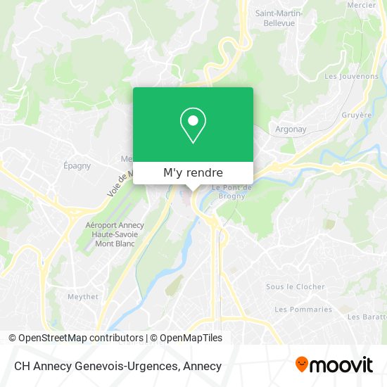 CH Annecy Genevois-Urgences plan