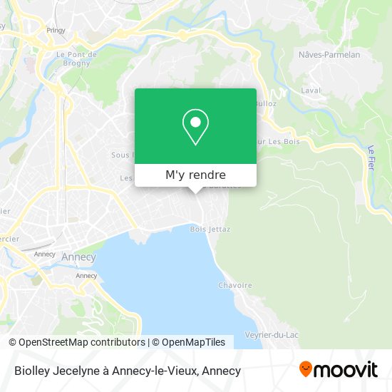 Biolley Jecelyne à Annecy-le-Vieux plan