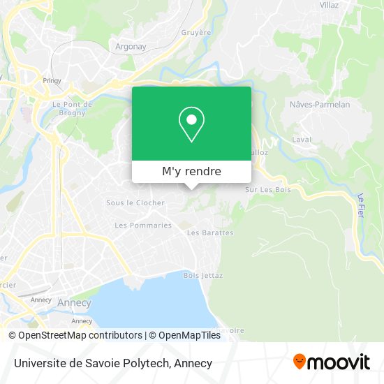 Universite de Savoie Polytech plan