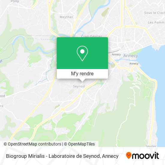 Biogroup Mirialis - Laboratoire de Seynod plan