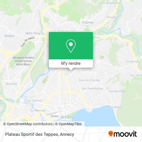 Plateau Sportif des Teppes plan