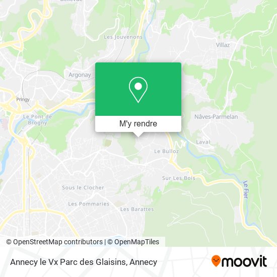 Annecy le Vx Parc des Glaisins plan