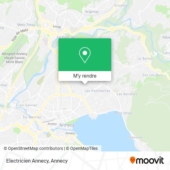 Electricien Annecy plan