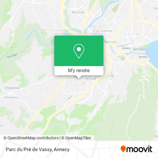 Parc du Pré de Vassy plan