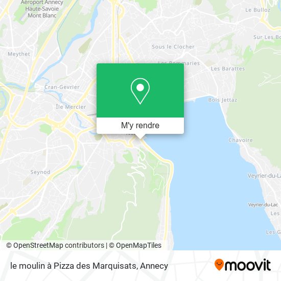 le moulin à Pizza des Marquisats plan