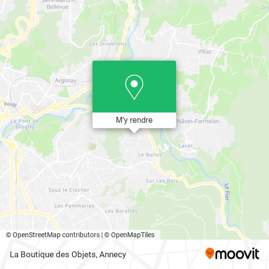 La Boutique des Objets plan