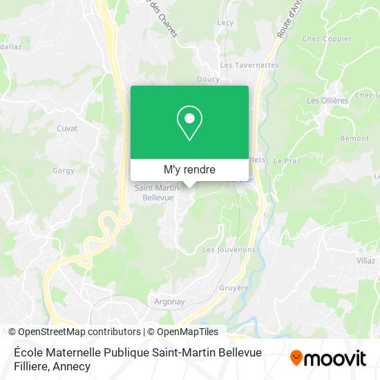 École Maternelle Publique Saint-Martin Bellevue Filliere plan