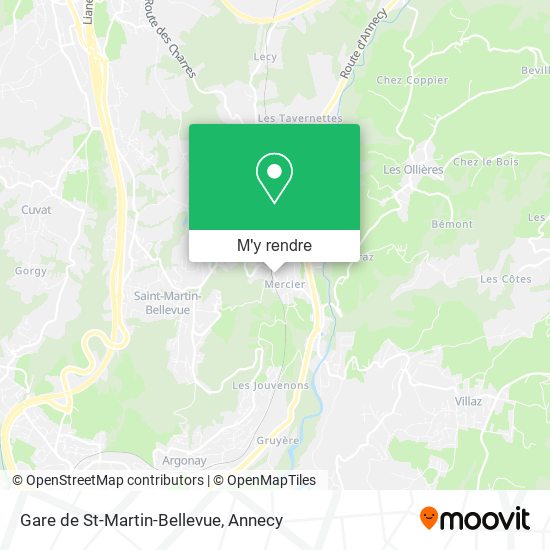 Gare de St-Martin-Bellevue plan