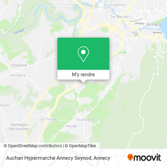 Auchan Hypermarché Annecy Seynod plan