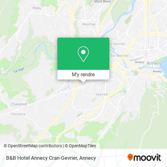 B&B Hotel Annecy Cran-Gevrier plan