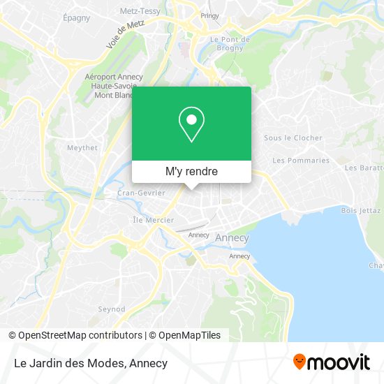 Le Jardin des Modes plan