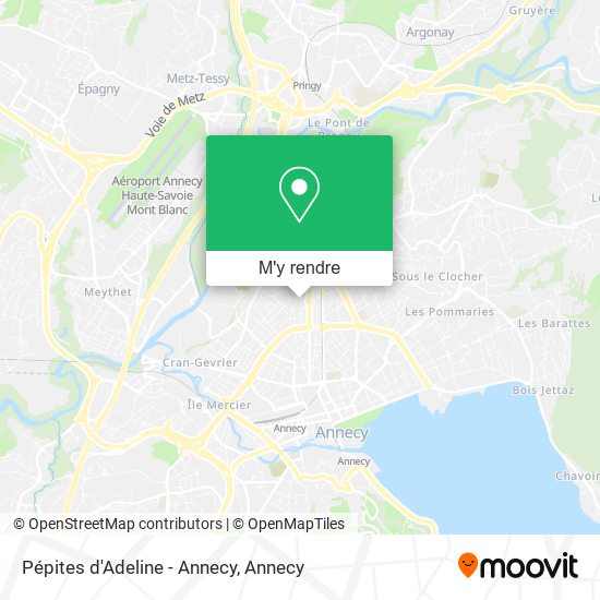 Pépites d'Adeline - Annecy plan