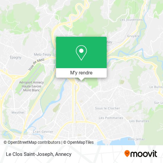 Le Clos Saint-Joseph plan
