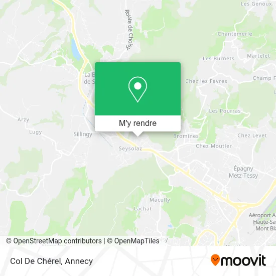 Col De Chérel plan