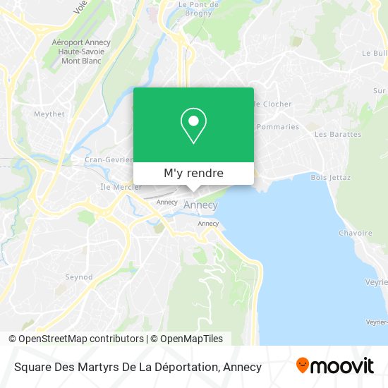 Square Des Martyrs De La Déportation plan