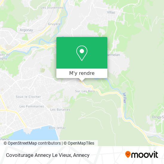 Covoiturage Annecy Le Vieux plan