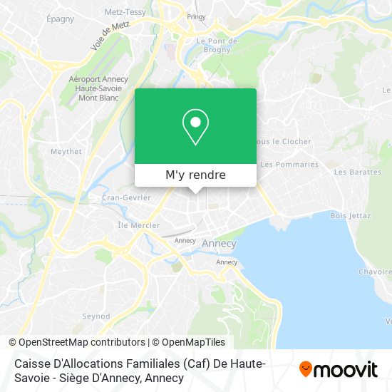 Caisse D'Allocations Familiales (Caf) De Haute-Savoie - Siège D'Annecy plan