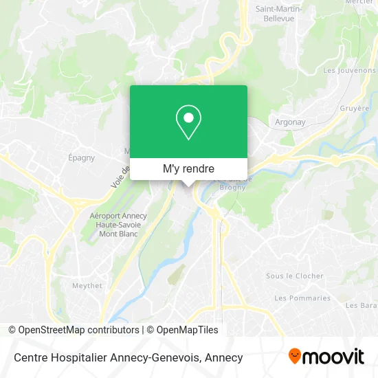 Centre Hospitalier Annecy-Genevois plan