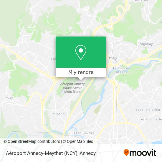 Aéroport Annecy-Meythet (NCY) plan