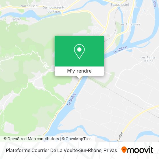 Plateforme Courrier De La Voulte-Sur-Rhône plan