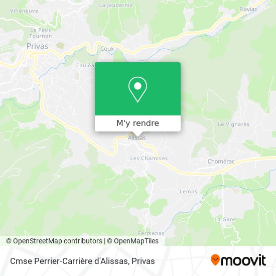Cmse Perrier-Carrière d'Alissas plan