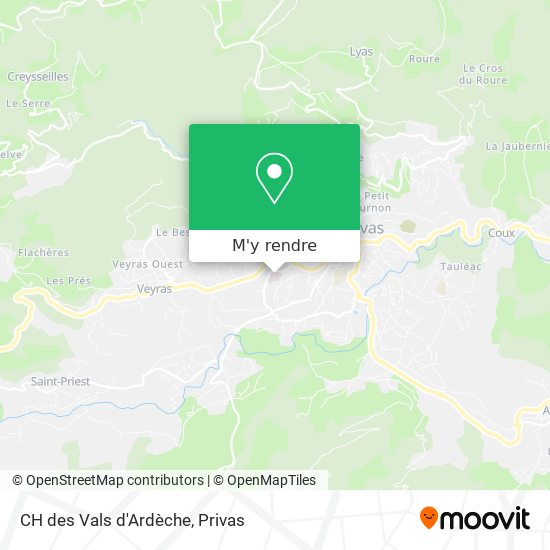 CH des Vals d'Ardèche plan