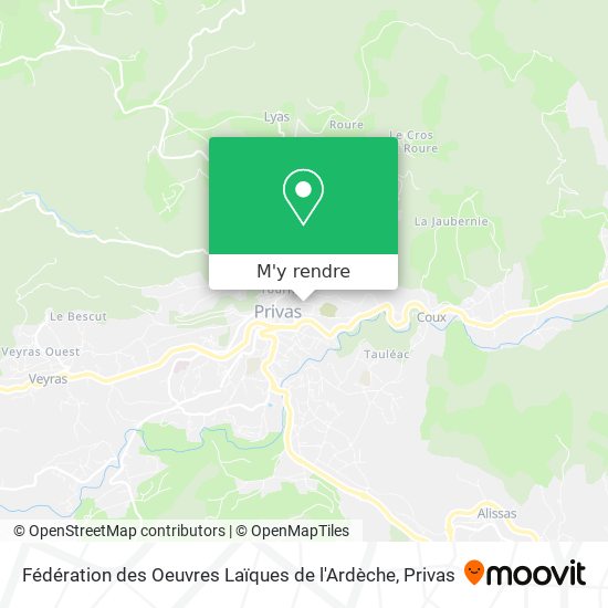 Fédération des Oeuvres Laïques de l'Ardèche plan