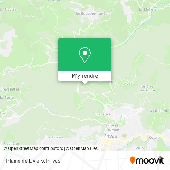 Plaine de Liviers plan