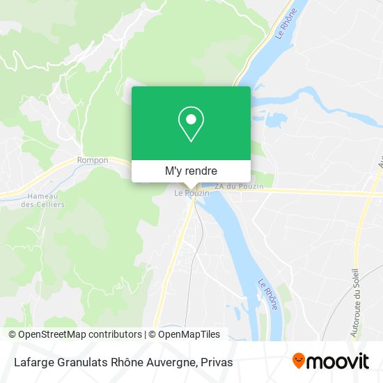 Lafarge Granulats Rhône Auvergne plan
