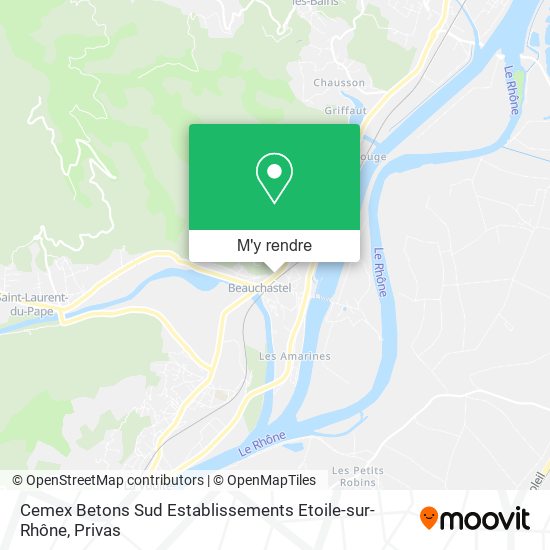 Cemex Betons Sud Establissements Etoile-sur-Rhône plan