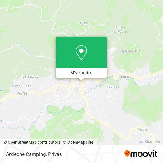 Ardèche Camping plan
