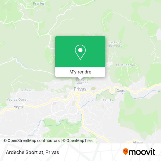Ardèche Sport at plan