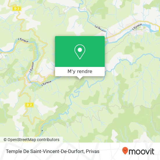 Temple De Saint-Vincent-De-Durfort plan
