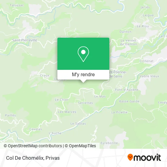 Col De Chomélix plan