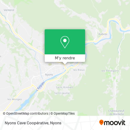 Nyons Cave Coopérative plan