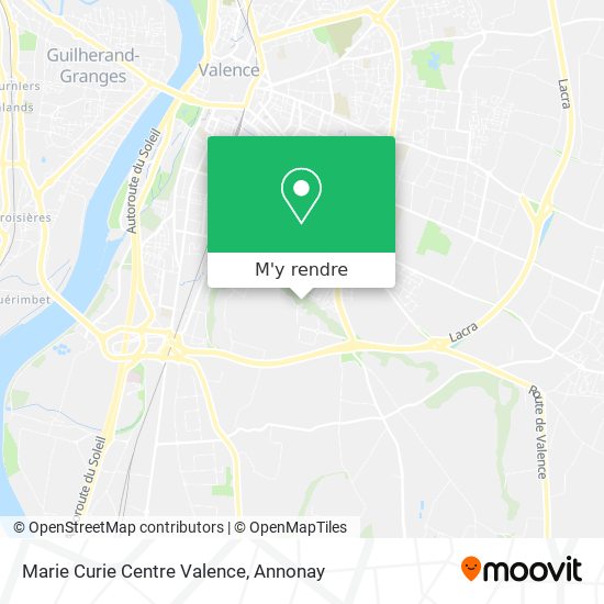 Marie Curie Centre Valence plan