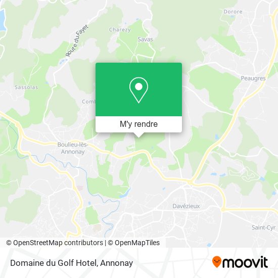 Domaine du Golf Hotel plan
