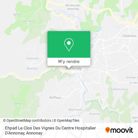 Ehpad Le Clos Des Vignes Du Centre Hospitalier D'Annonay plan