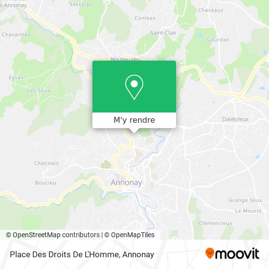 Place Des Droits De L'Homme plan