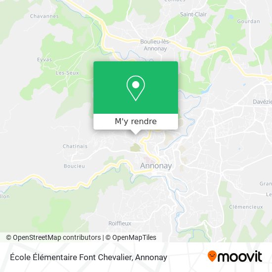 École Élémentaire Font Chevalier plan