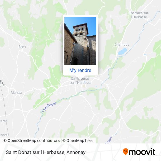 Saint Donat sur l Herbasse plan